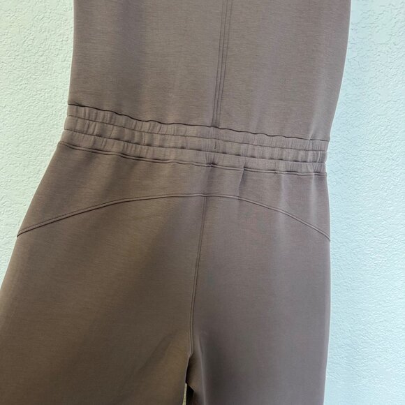 Spanx AirEssentials Jumpsuit Wide Leg Sleeveless NWT Size XL Smoke Taupe Casual - Picture 5 of 13